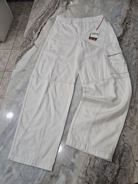 Woolrich for Target Cargo Pants Women’s 4 Cream Utility Baggy NWT
